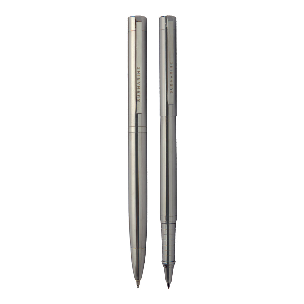 987 Chrome Finish Ball Pen and Roller Pen